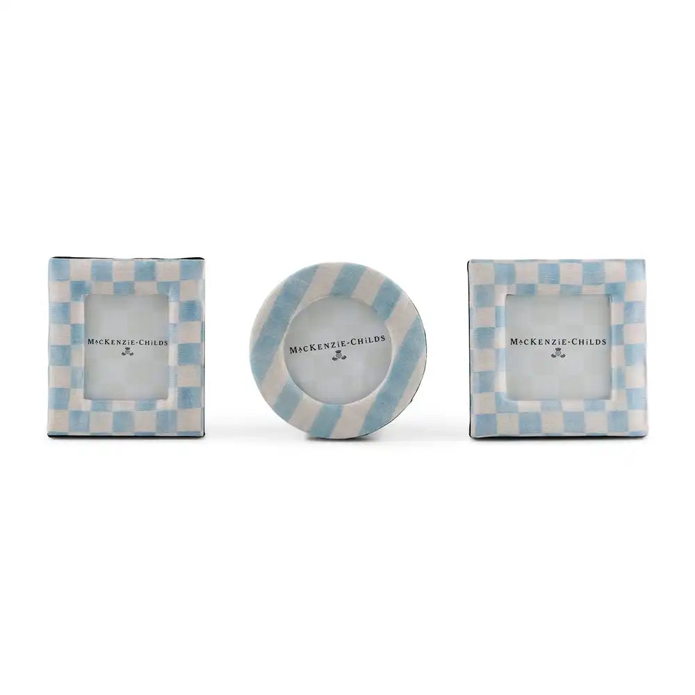 Mocha Fabric Frames, Set of 3
