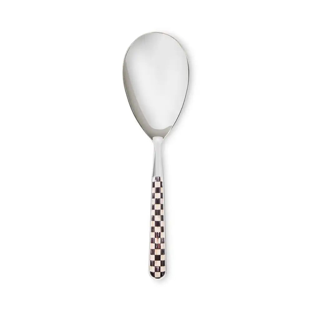 Mocha Check Bistro Serving Spoon