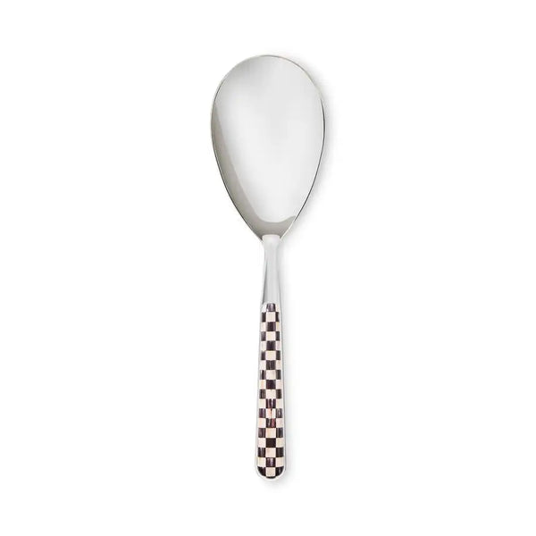 Mocha Check Bistro Serving Spoon