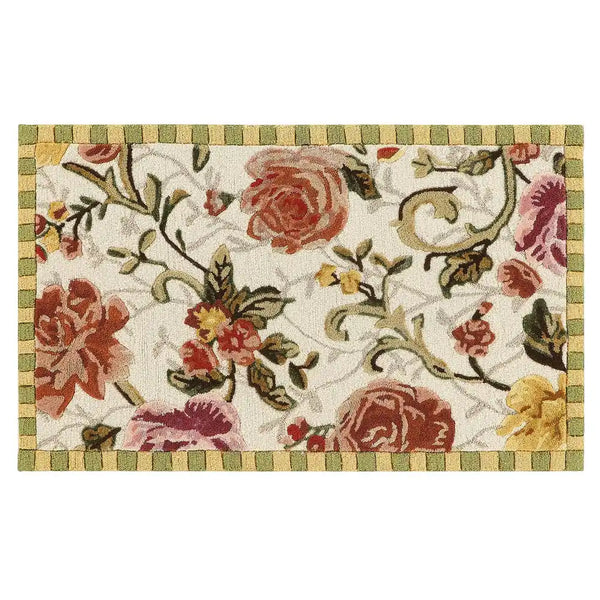 Golden Peonies 6' Octagon Rug