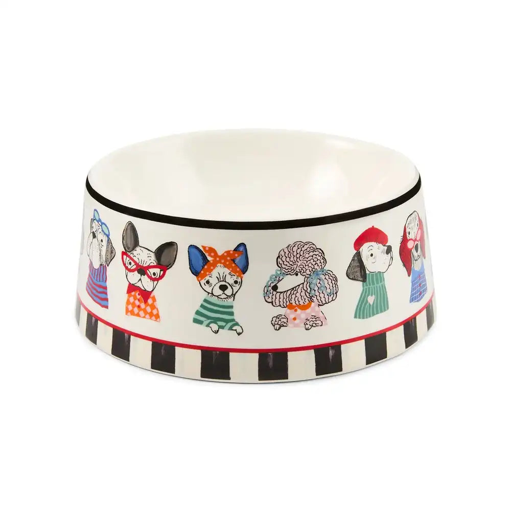 Courtly Check Ceramic Pet Dish Main image