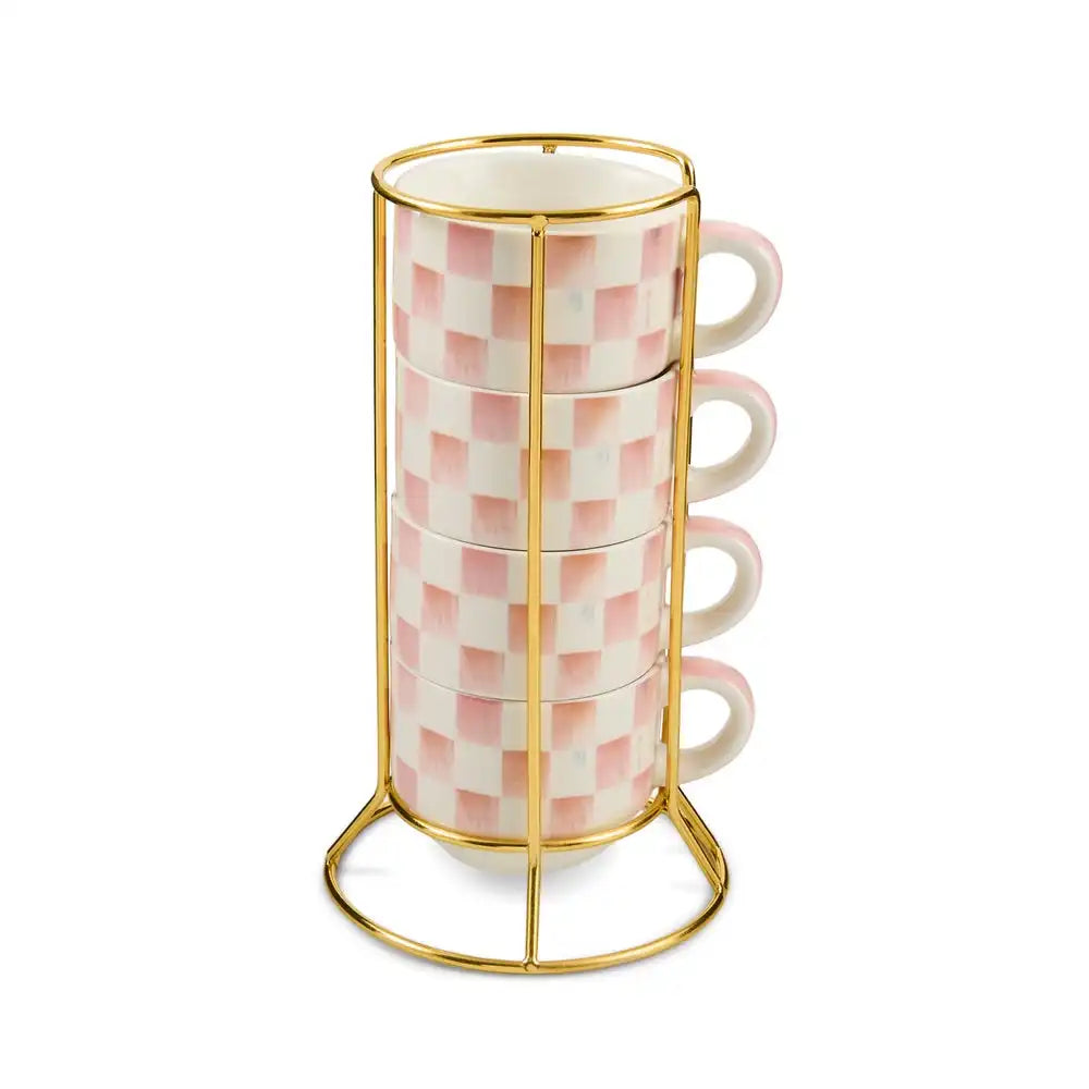 Courtly Check Cappuccino Cup Tower