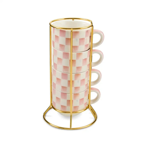Courtly Check Cappuccino Cup Tower