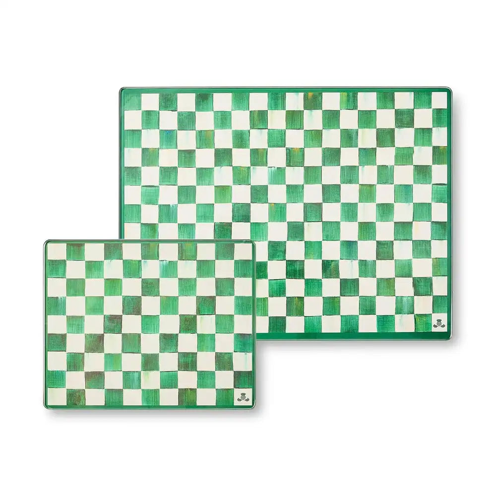 Cherry Check Cutting Board, Set of 2