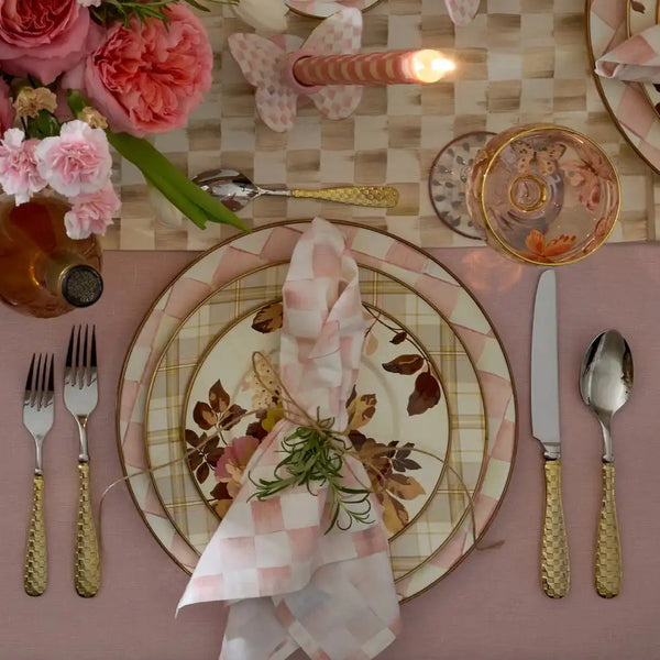 Wild Rose White Dinner Plate