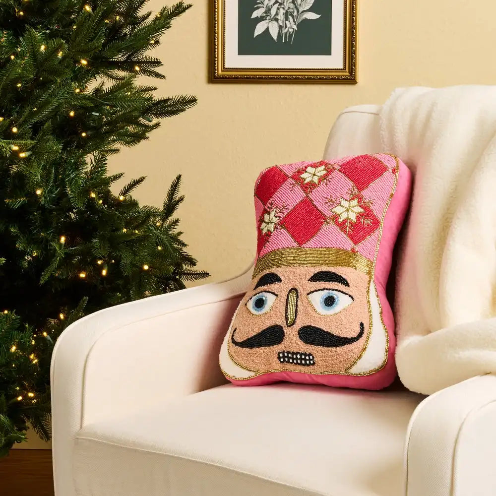 Nutcracker Shaped Throw Pillow Secondary image