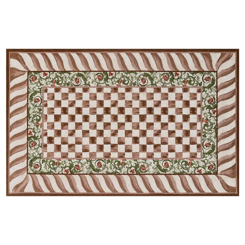 Mocha Check 8' x 10' Rug