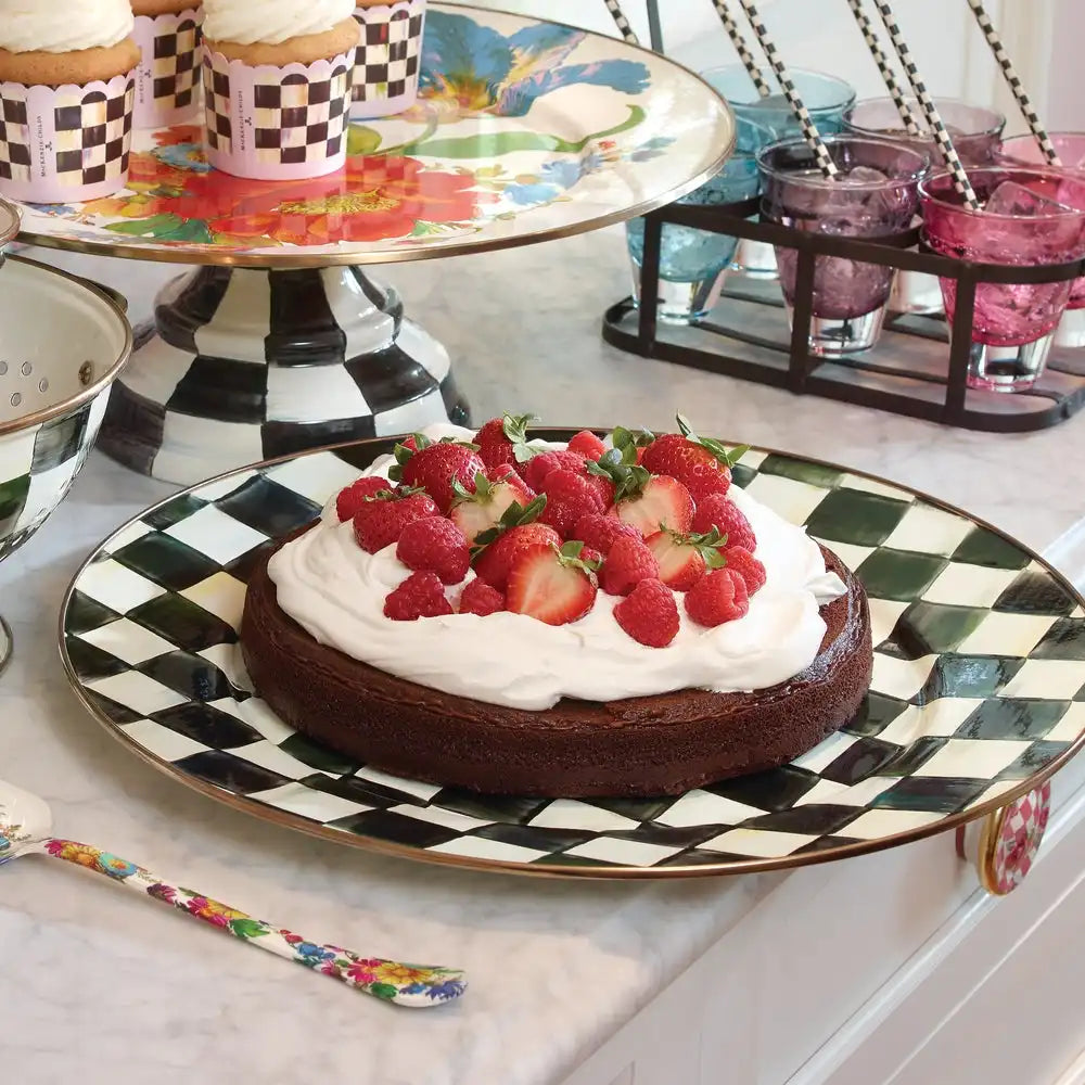 Royal Check Serving Platter