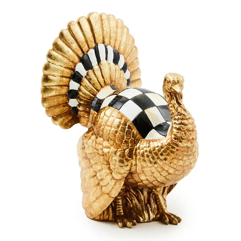 Courtly Check Mini Gold Turkey Figurine Main image