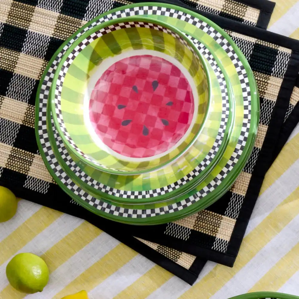 Watermelon Melamine Small Bowls, Set of 4