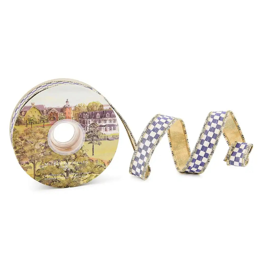 Violet Check 1" Ribbon Main image