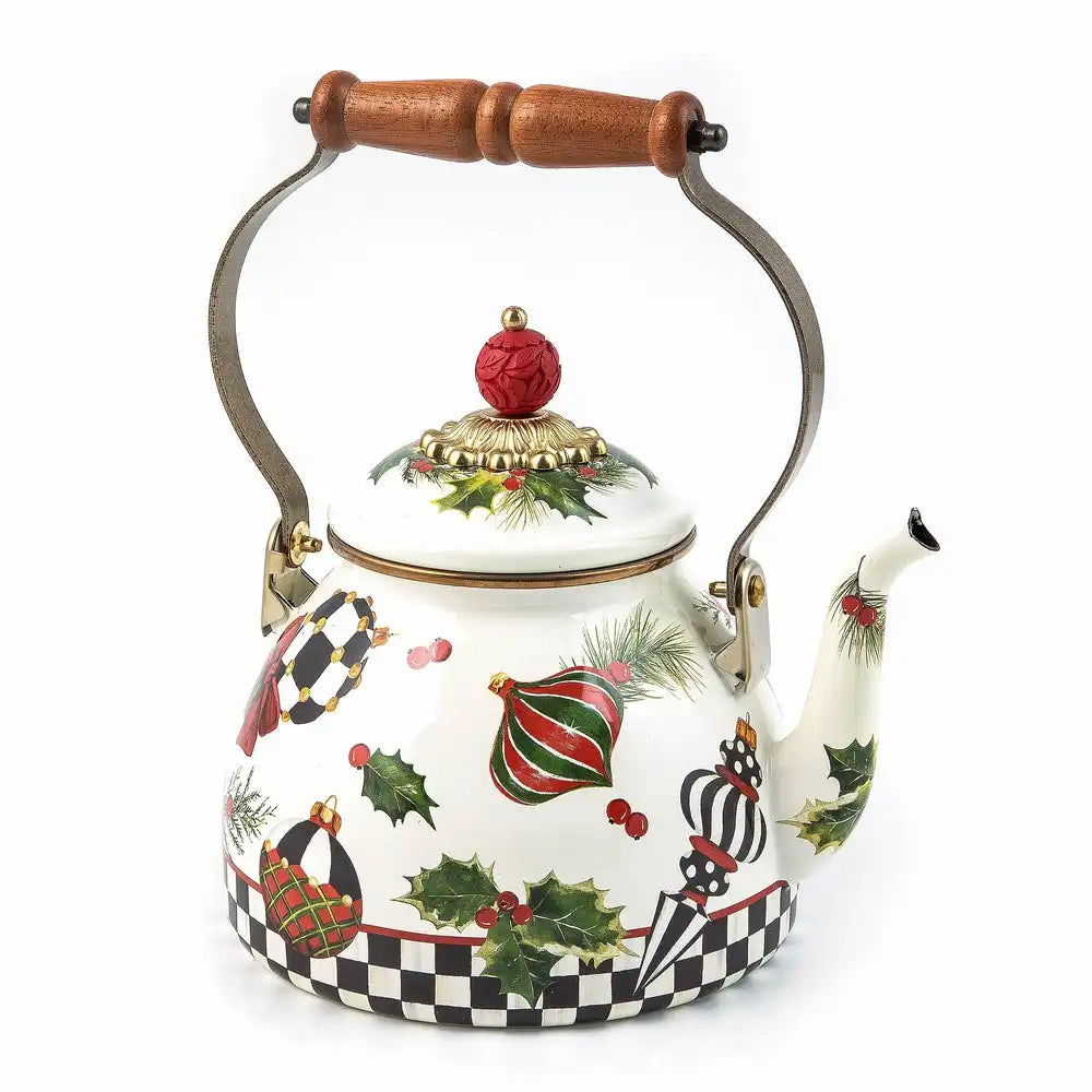 Deck the Halls 2 Quart Tea Kettle Main image