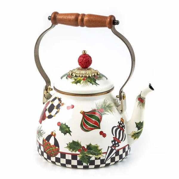 Deck the Halls 2 Quart Tea Kettle