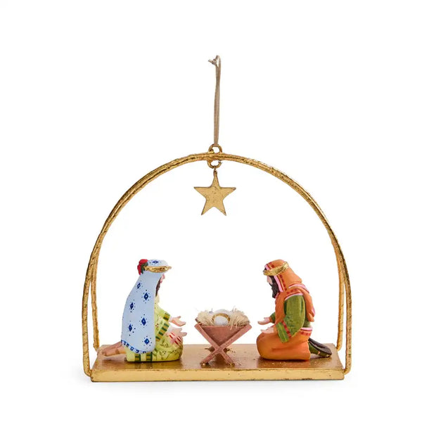 Patience Brewster Nativity David Donkey Ornament
