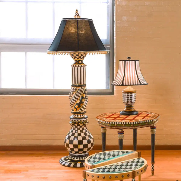 Courtly Check Ceramic Floor Lamp