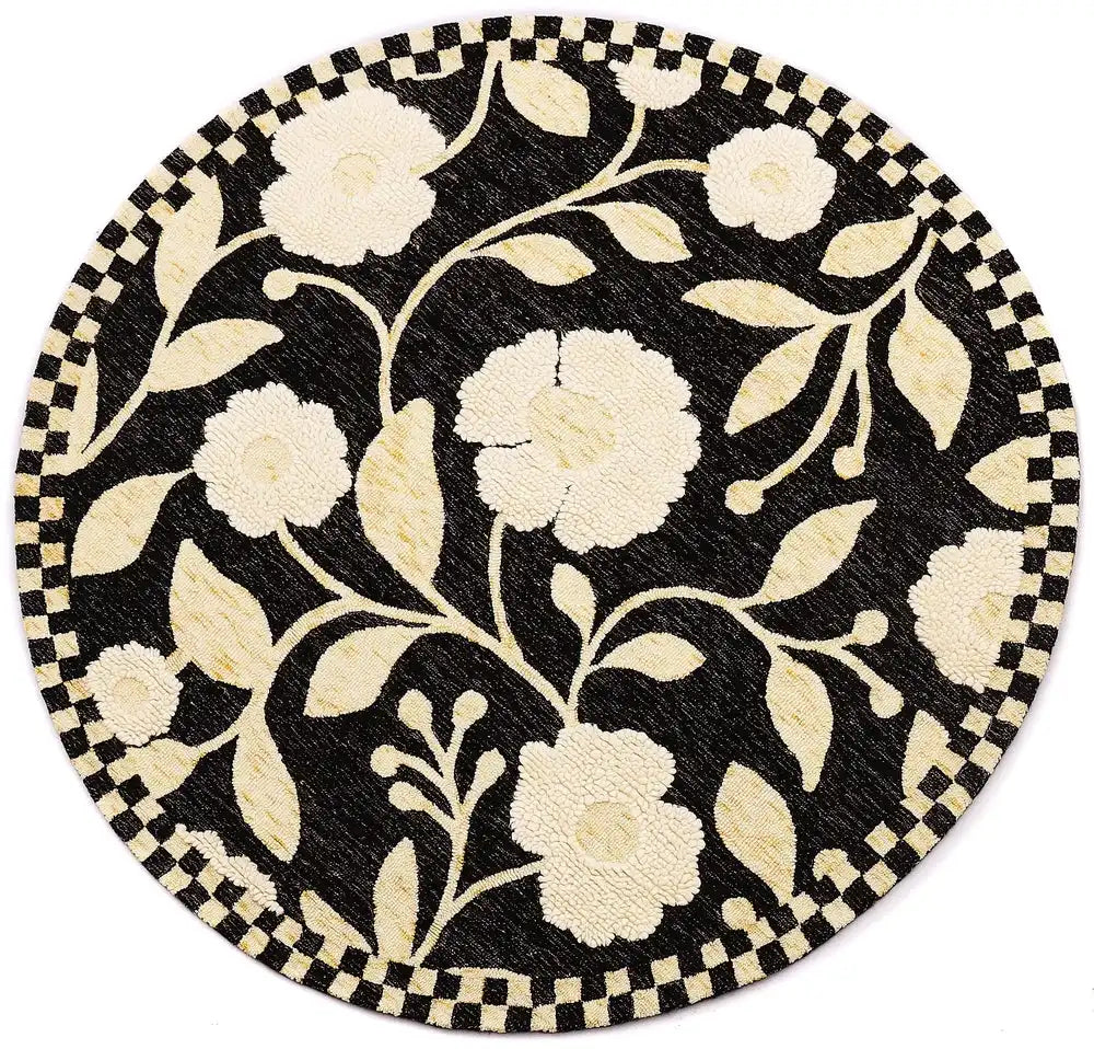 Farmhouse Floral 6' Round Rug Main image