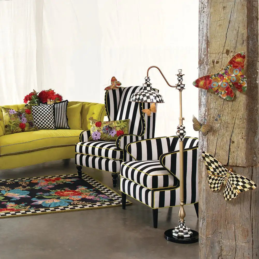 Courtly Check & Stripe Butterfly Trio
