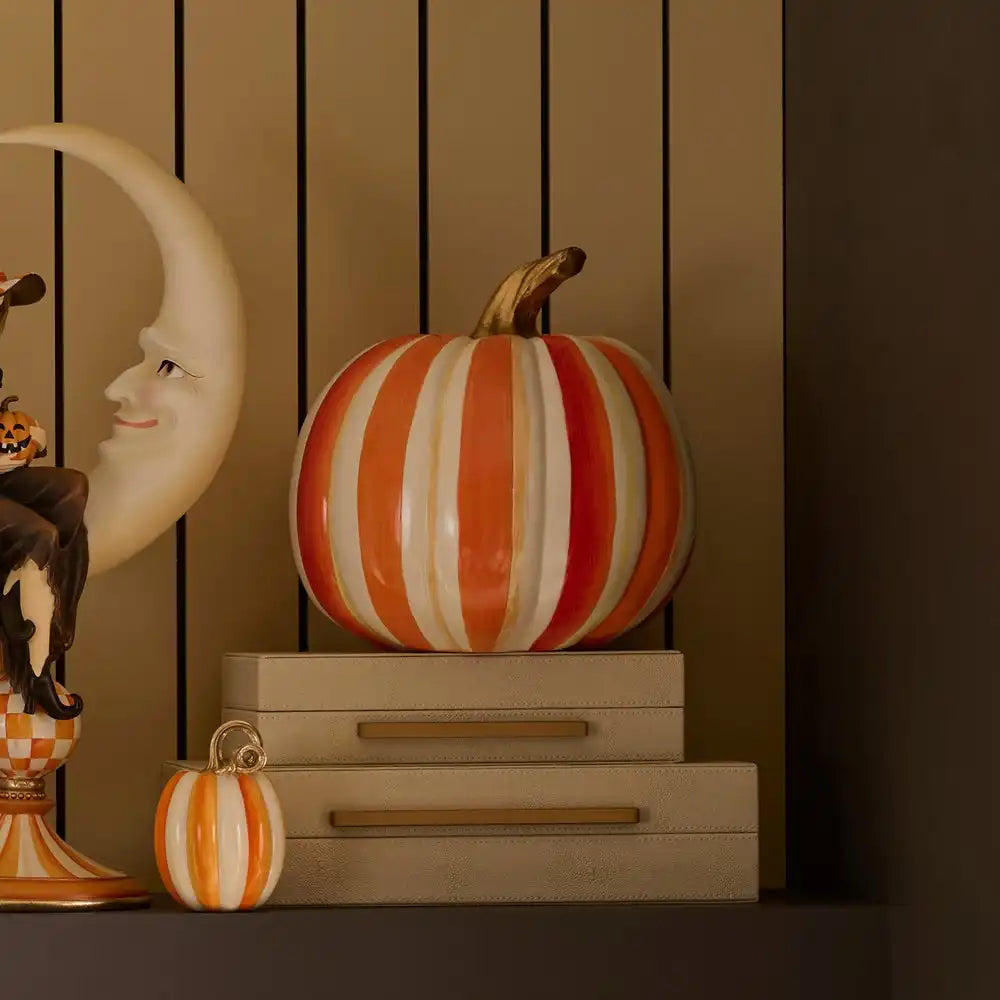 Mocha Stripe Medium Pumpkin