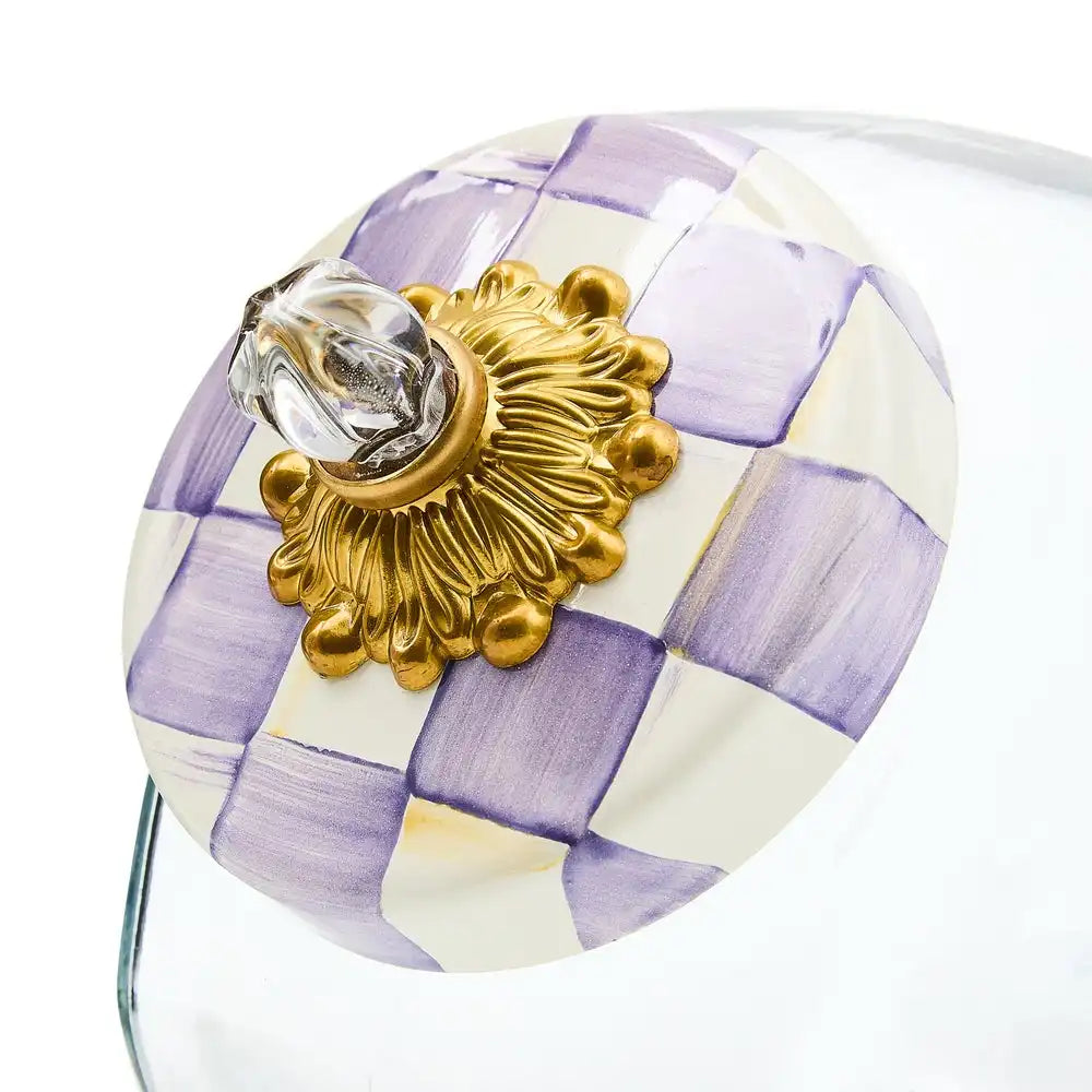 Cookie Jar with Courtly Check Lid