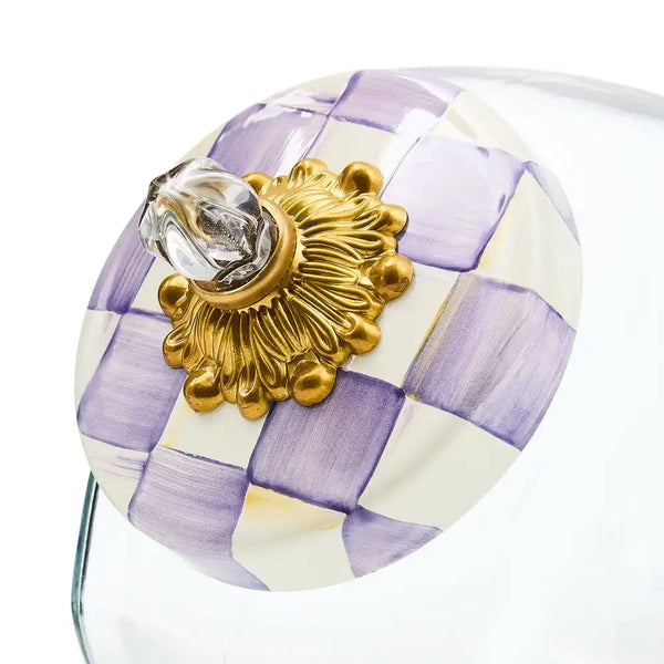 Cookie Jar with Courtly Check Lid