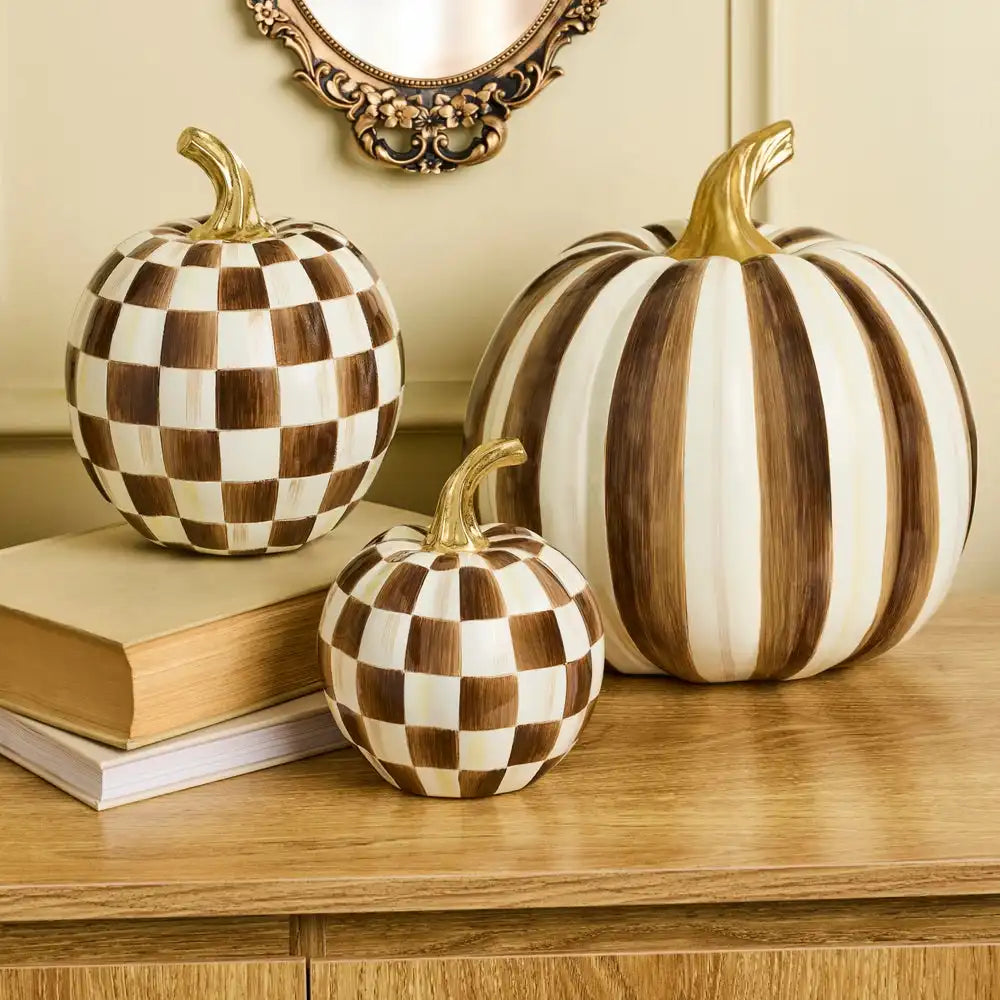 Mocha Stripe Medium Pumpkin