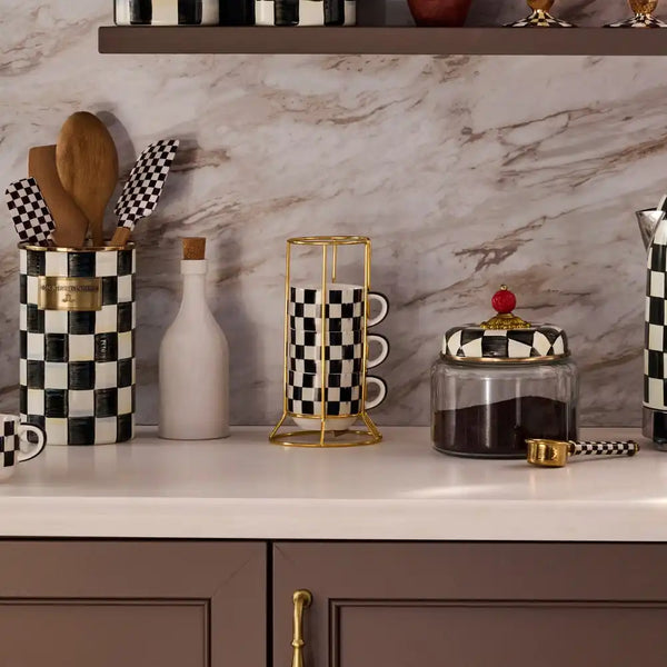 Courtly Check Cappuccino Cup Tower