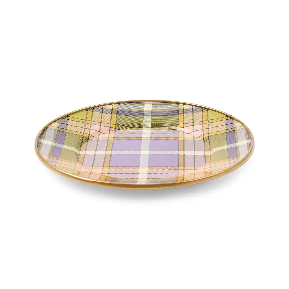 Tartan Violet Dinner Plate