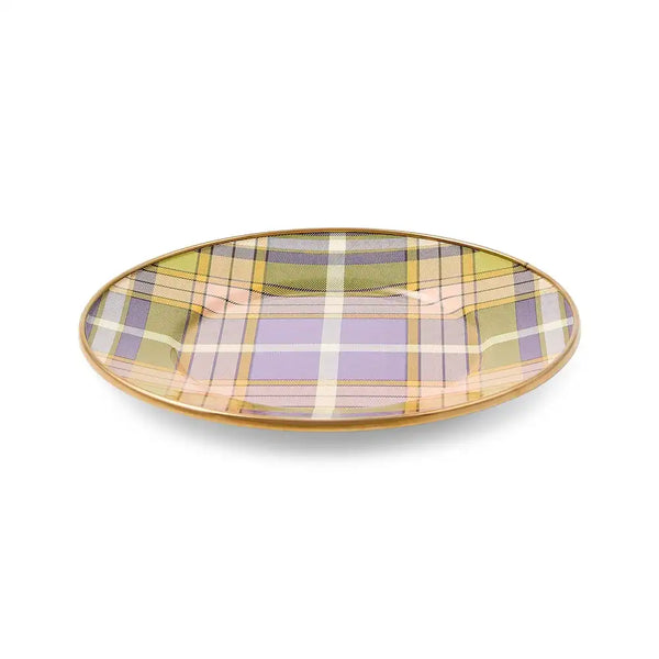 Tartan Violet Dinner Plate
