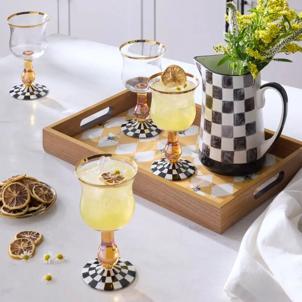Courtly Check Coupe Glass