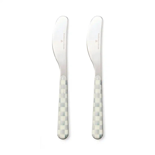 Sterling Check Bistro Spreaders, Set of 2