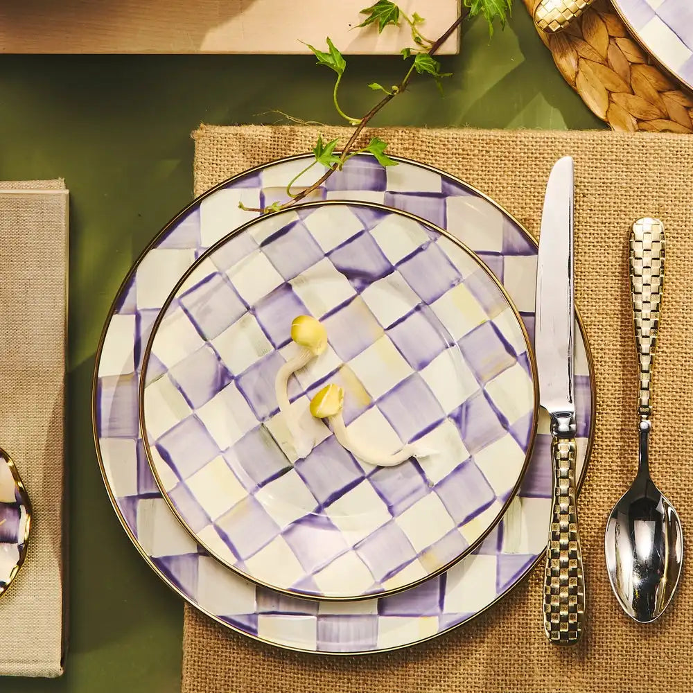 Violet Check Dinner Plate Secondary image