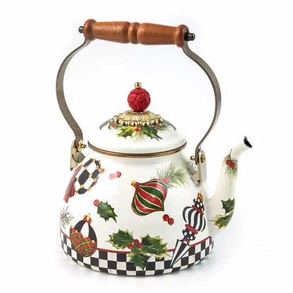 Deck the Halls 2 Quart Tea Kettle