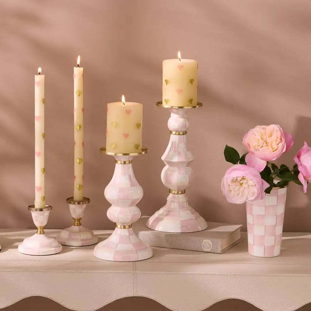 Rosy Check Medium Pillar Candlestick Secondary image