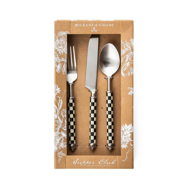 Courtly Check Supper Club 3-Piece Place Setting