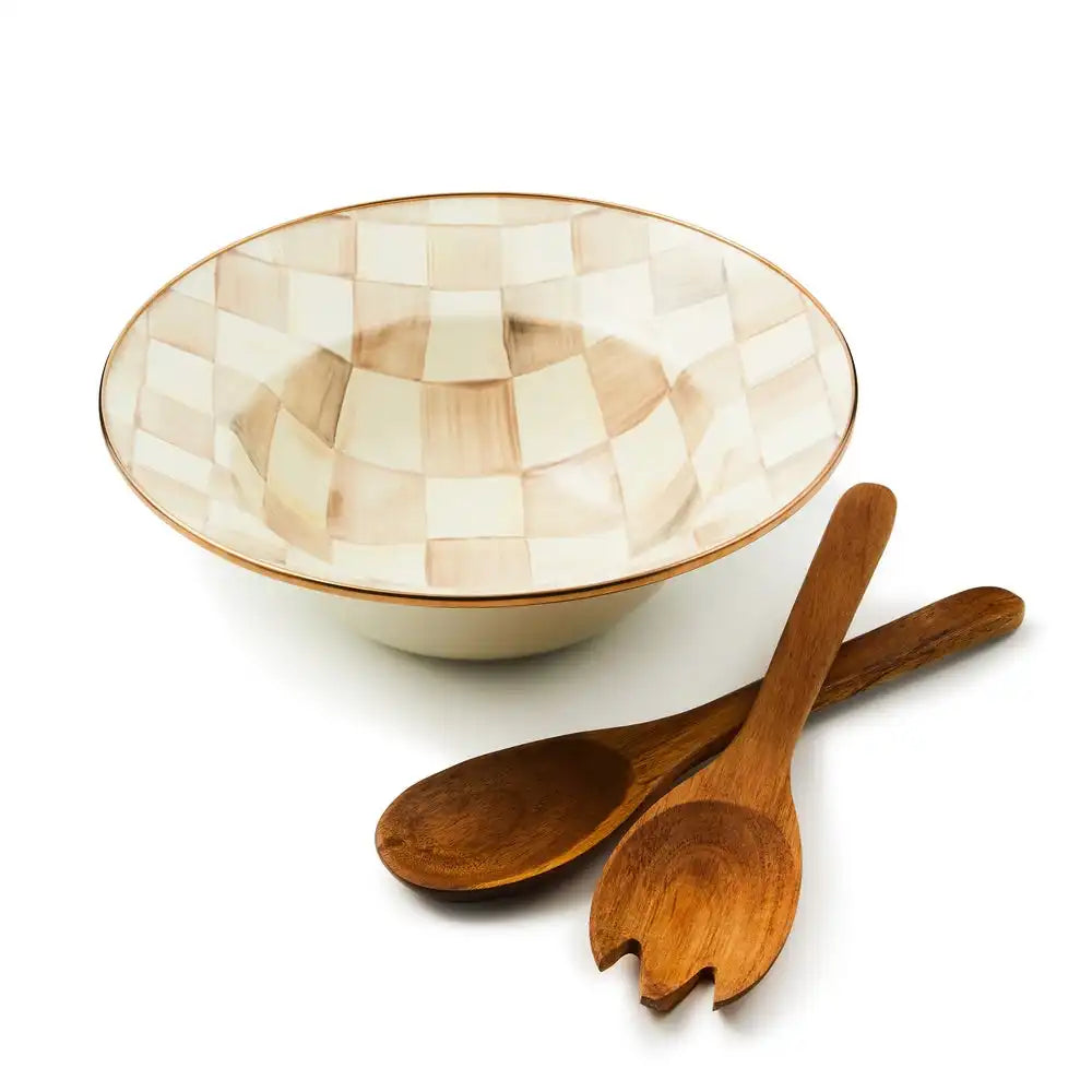 Courtly Check Salad Serving Set