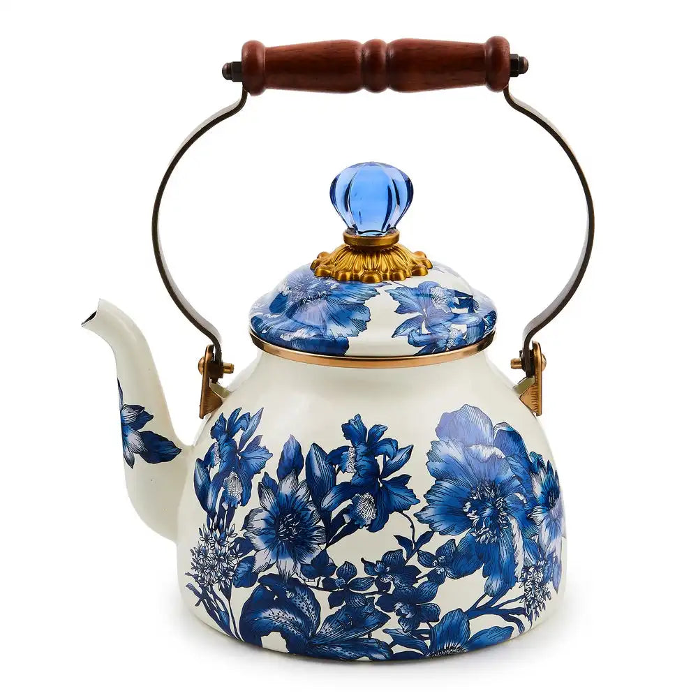 Rosy English Garden 2 Quart Tea Kettle