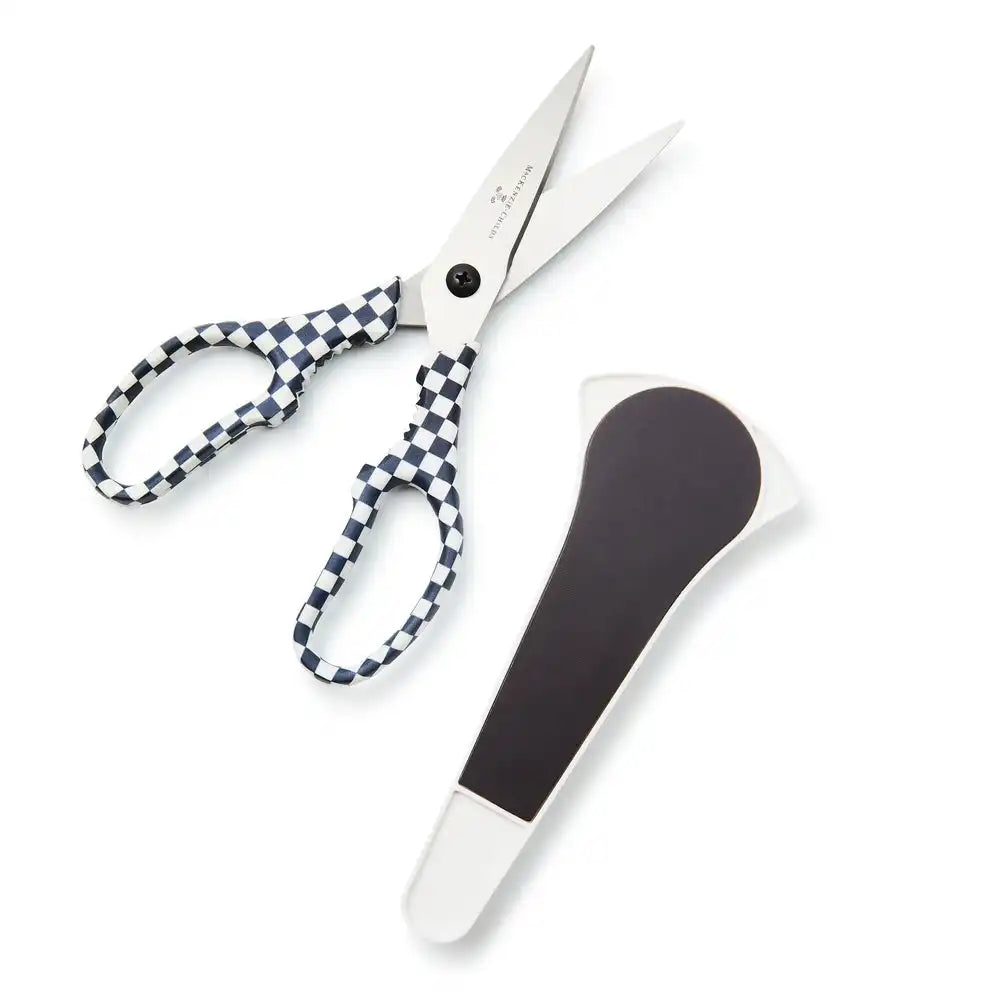 Black & White Check Kitchen Shears