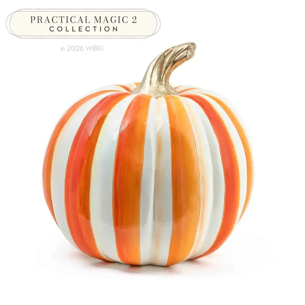 Mocha Stripe Medium Pumpkin