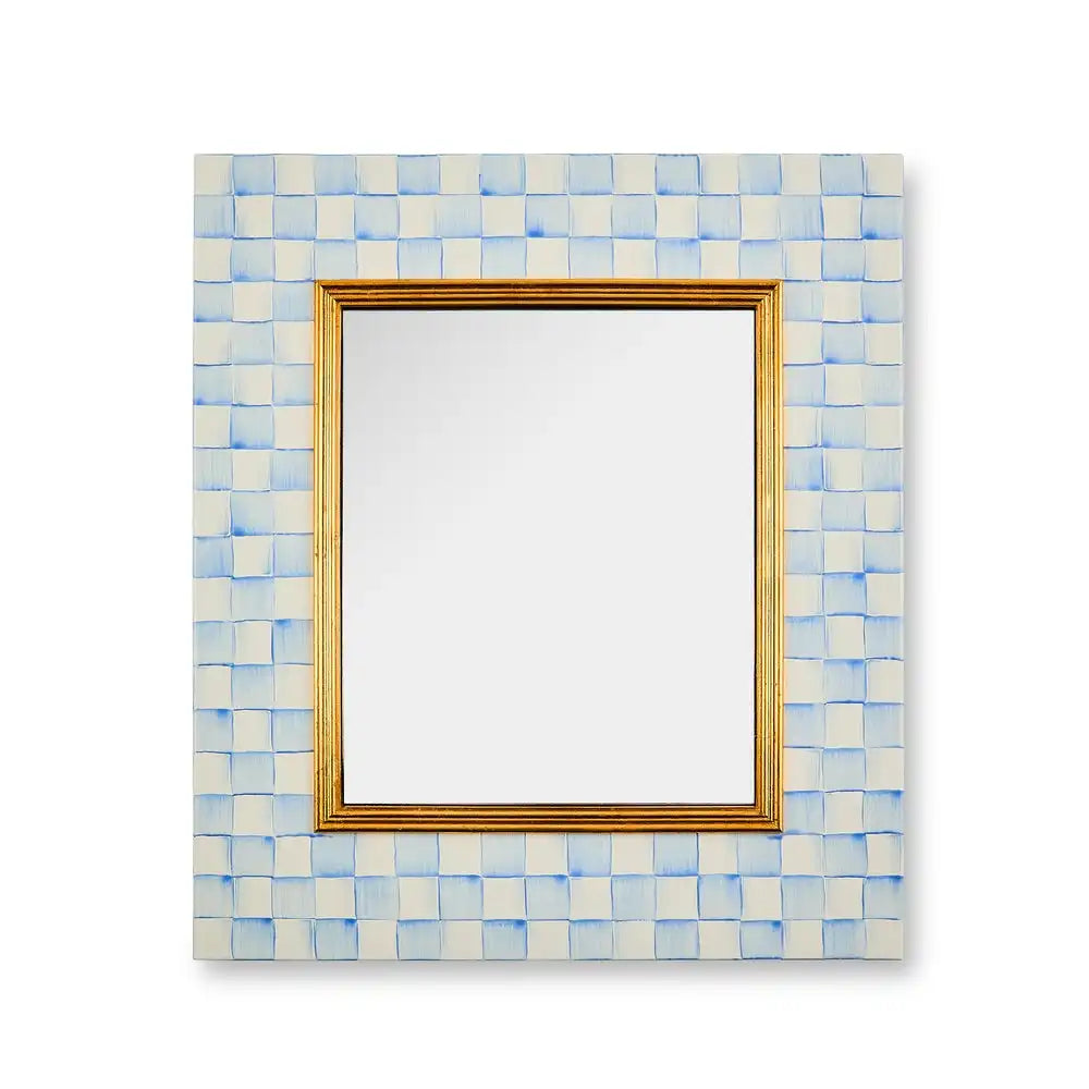 Sky Check Enamel Wall Mirror Main image