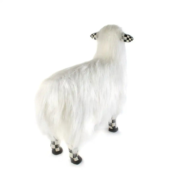 Courtly Check White Sheep - Large