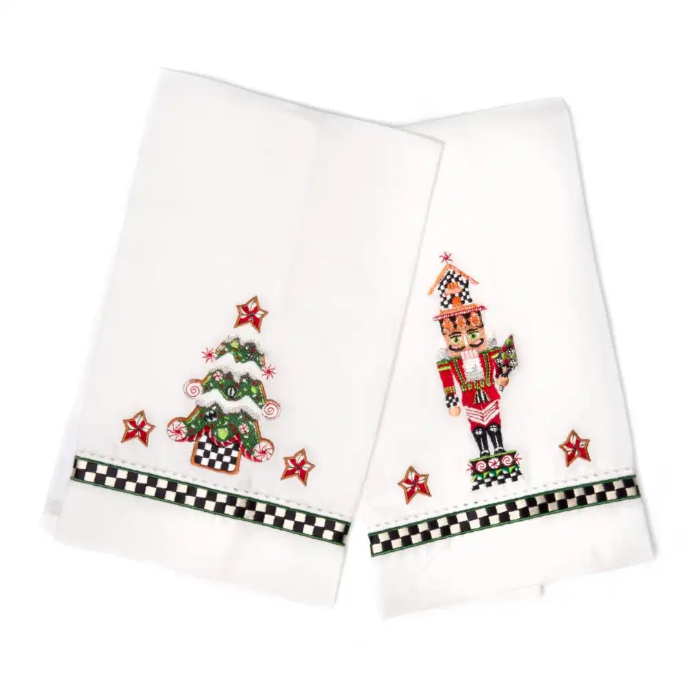 Nutcracker & Tree Guest Towels, Set of 2 Main image