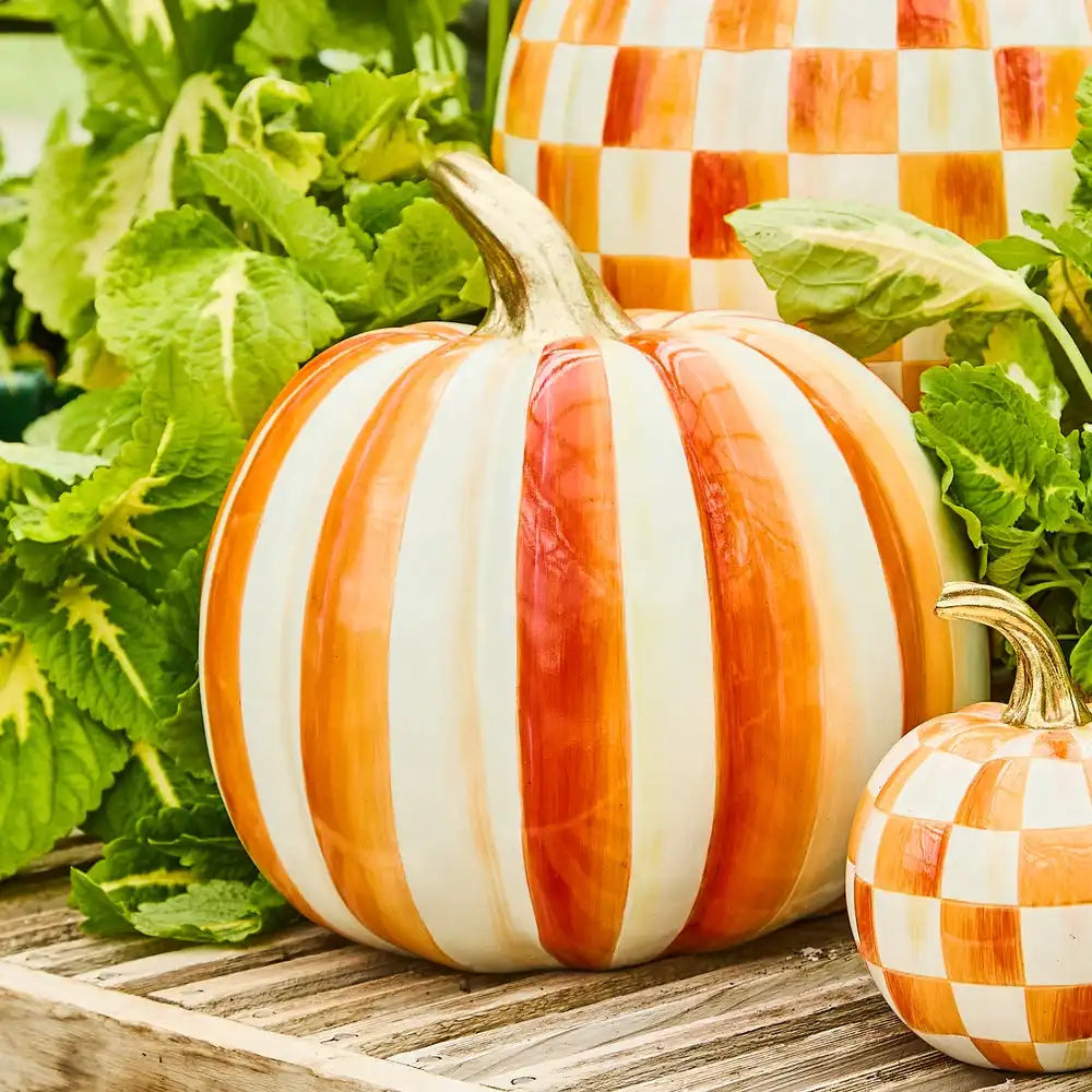 Mocha Stripe Medium Pumpkin