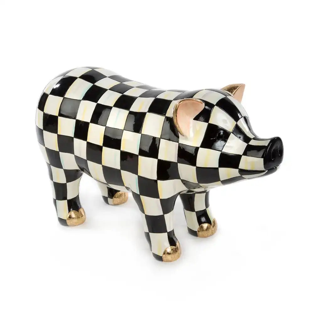 Courtly Check Pig Figurine Main image