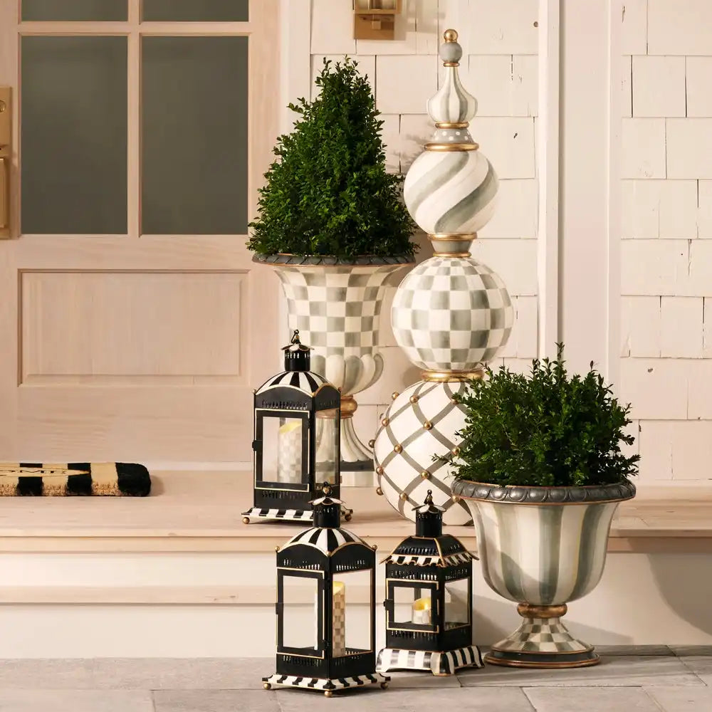 Courtly Stripe Large Candle Lantern Secondary image