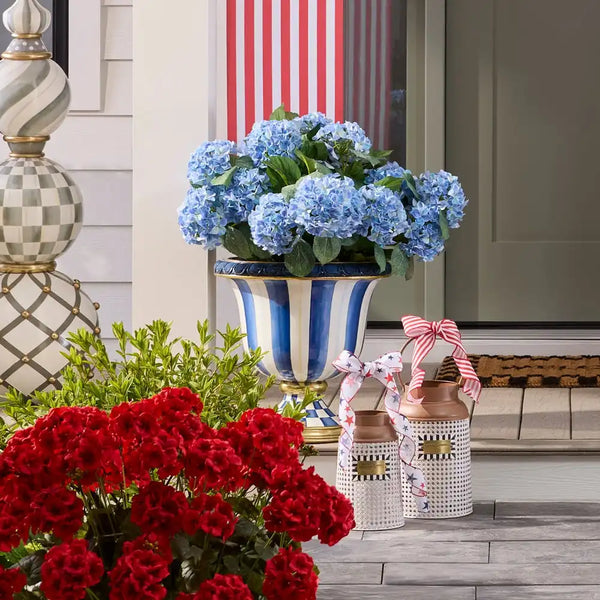 Courtly Stripe Urn