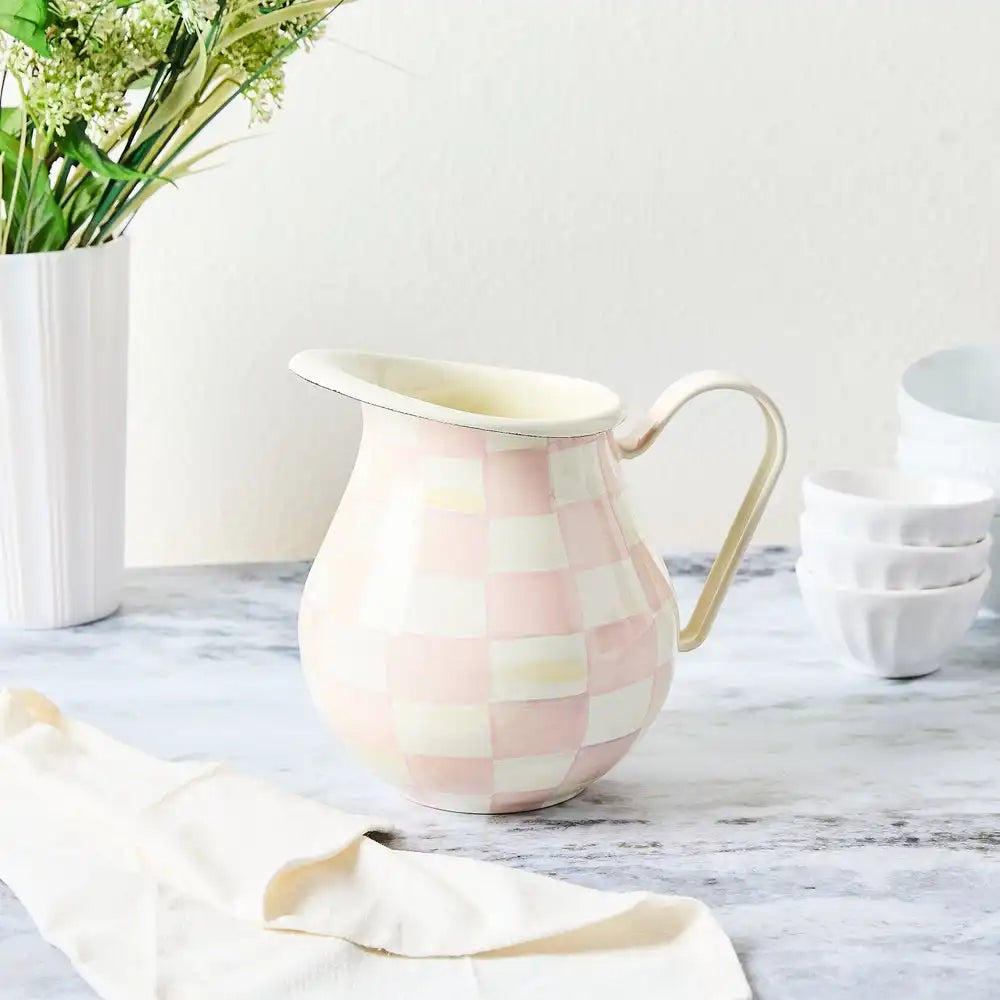 Emerald Check Pitcher