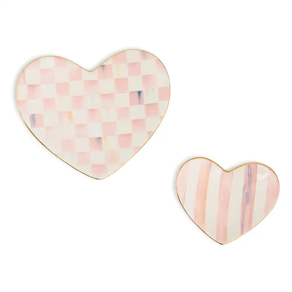 Rosy Heart Trinket Dishes, Set of 2 Main image