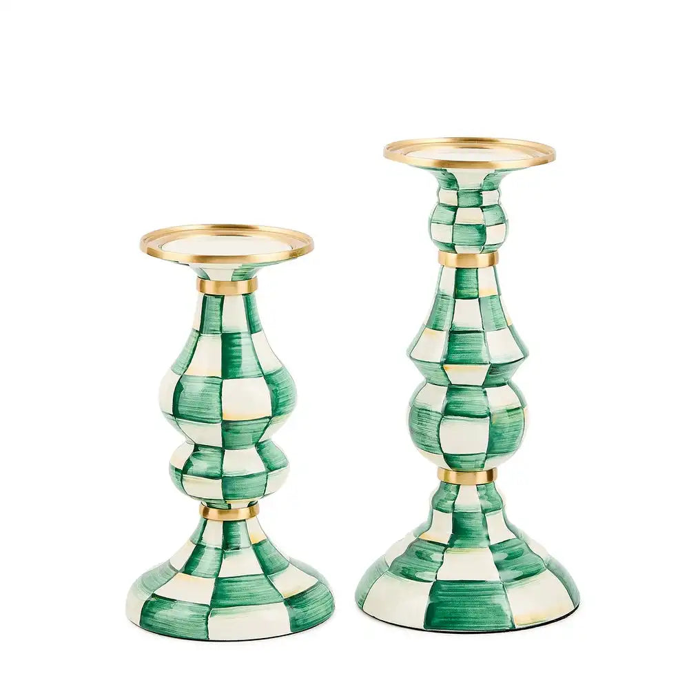 Rosy Check Medium Pillar Candlestick