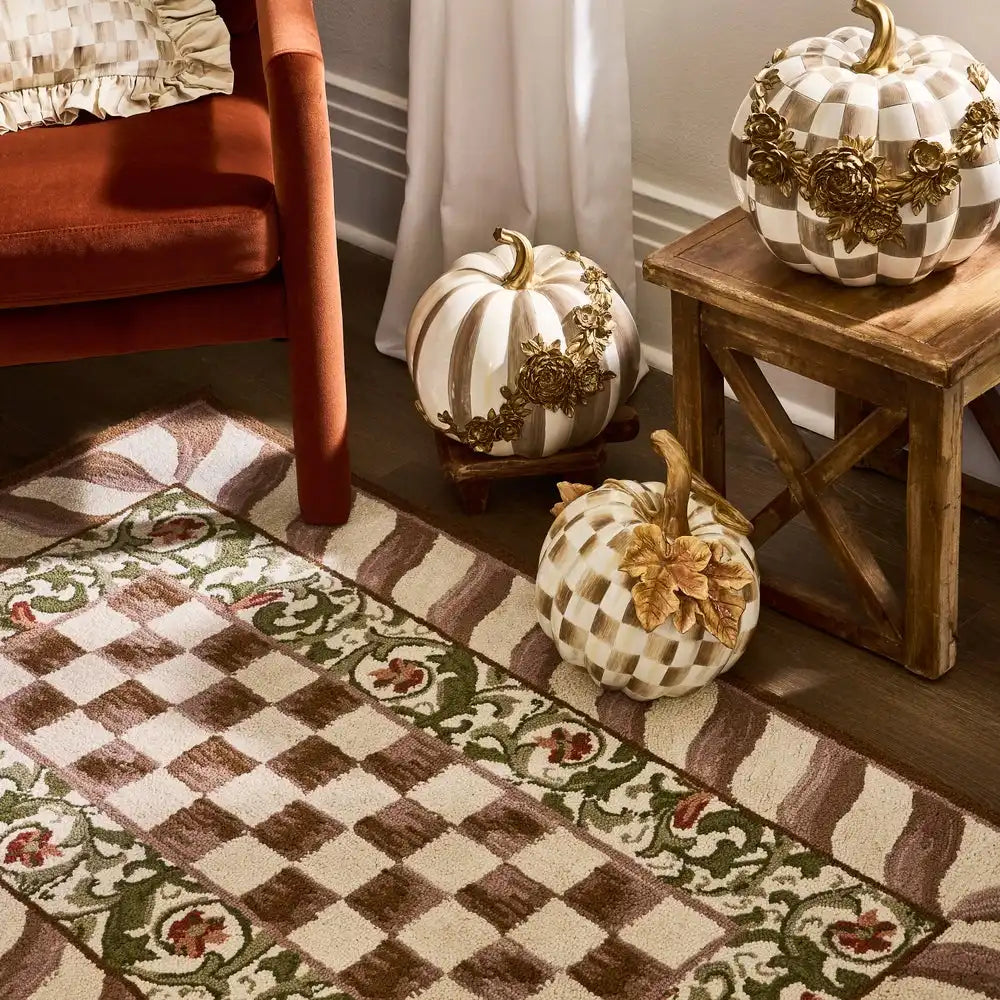 Mocha Check 8' x 10' Rug