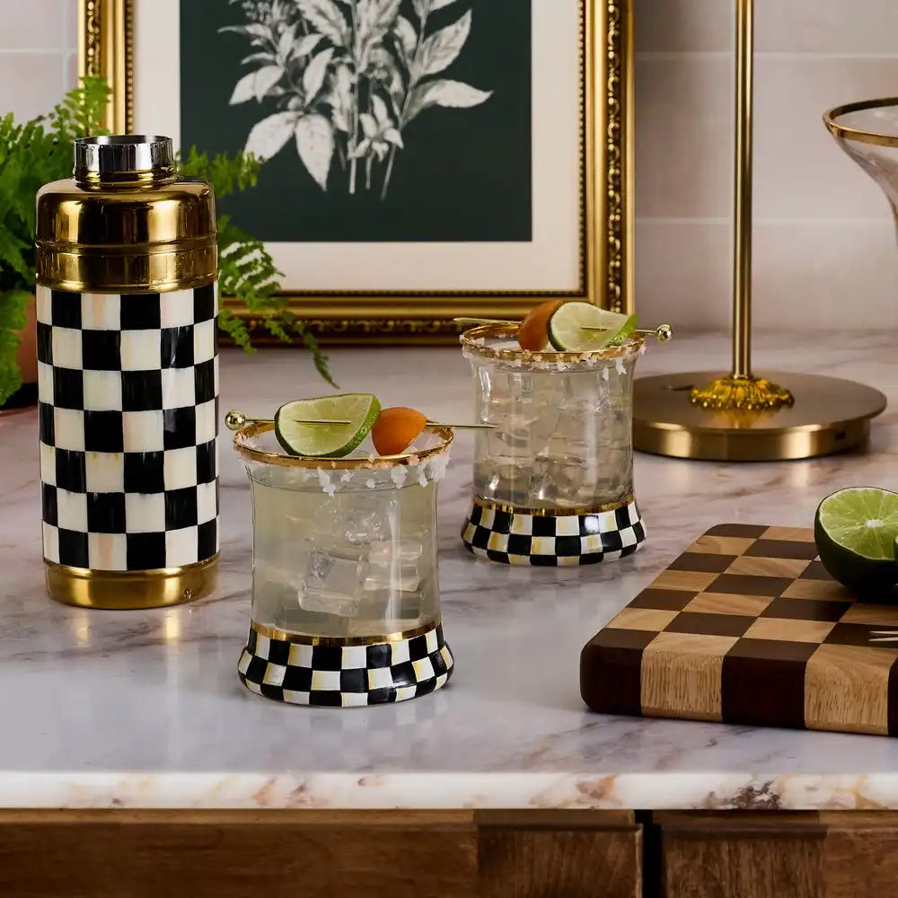 Courtly Check Coupe Glass